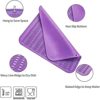 Silicone Dish Drying Mat for Multiple Usage, Easy clean, Eco-friendly, - Image 2