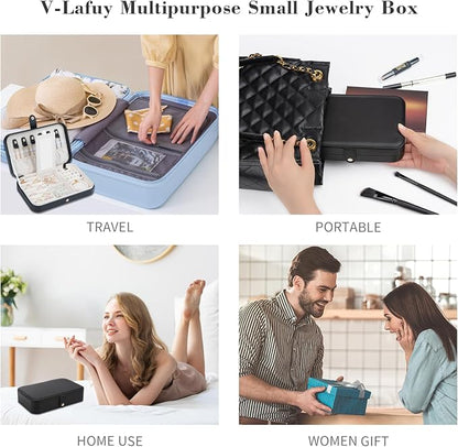 Small Jewelry Box, Travel Jewelry Case Portable Jewelry Boxes - Image 6