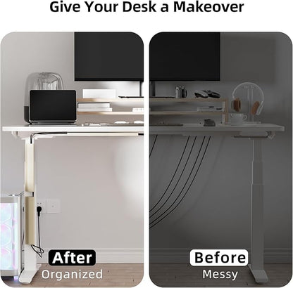 YECAYE 157in Cable Management, Cord Organizer, Easy Install Self-Adhesive Cable - Image 5