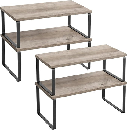 SONGMICS Cabinet Organizer Shelf, Kitchen Storage, Spice Rack, Expandable by SONGMICSbySONGMICSHOME