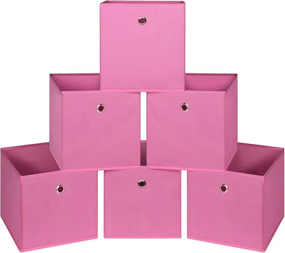 Foldable Storage Cubes Bins, 11 Inch Cloth Storage Cube Fabric Storage Box by NieEnjoy