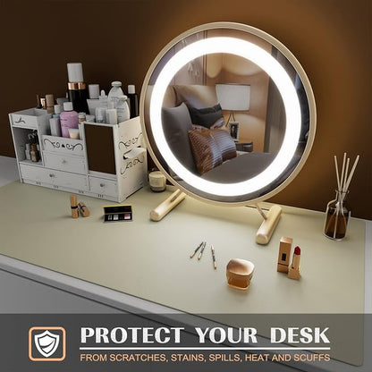 K KNODEL Large Office Leather Desk Mat, Mouse and Keyboard Pad, Computer and - Image 6