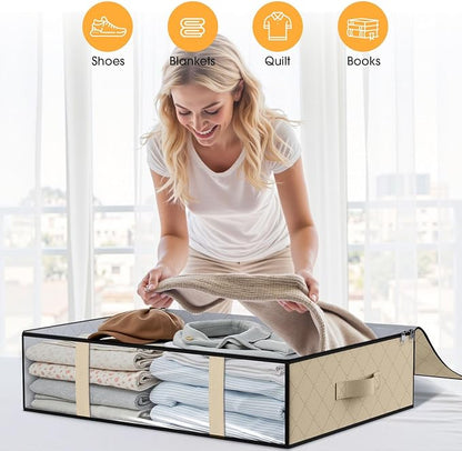 StorageRight Under Bed Storage Bags 3 Pack, 40L Large Clothes & Comforter - Image 7