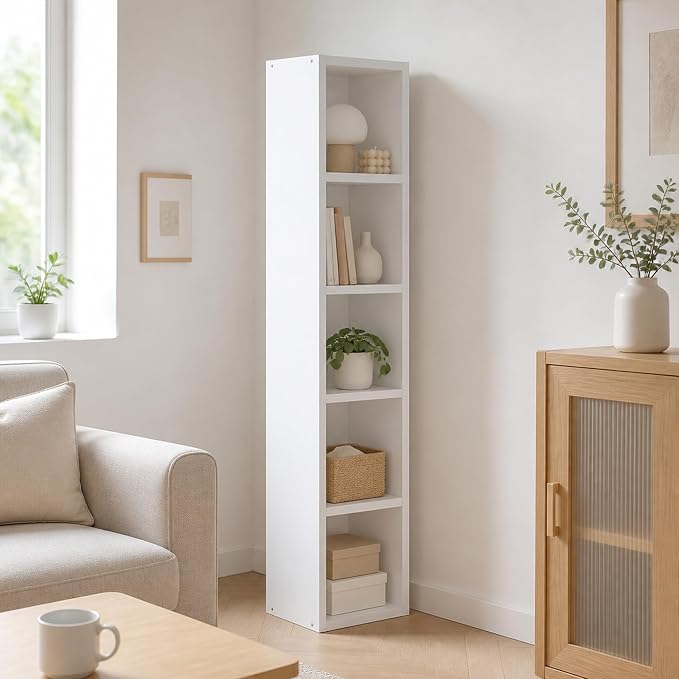 5-Cube Tall Cubicle Bookshelf, Cube Bookcase by Furevol