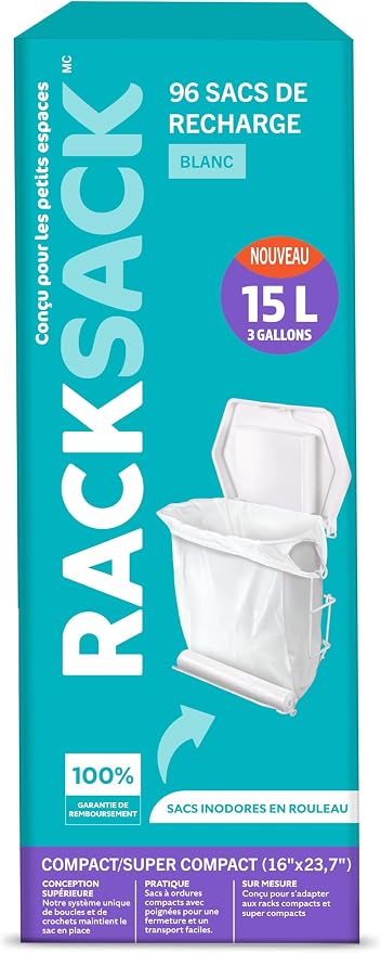 Rack Sack Rolled Bag Refills White 96's - Image 2