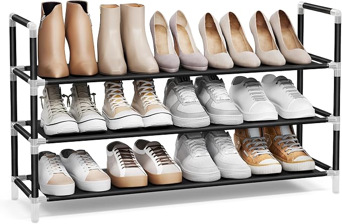 SONGMICS 3-Tier Shoe Rack, Shoe Storage by Unknown