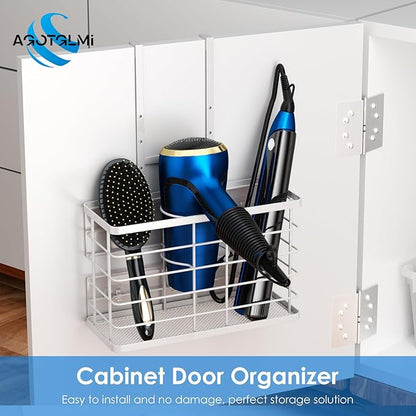 Agotglmi Hair Tool Organizer, Dryer Holder, 3 in 1 Blow Bathroom Organizer Wall - Image 2