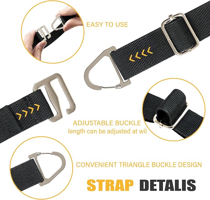 Heavy Duty Extension Cord Holder Organizer 17 Inch Adjustable Storage Straps - Image 2