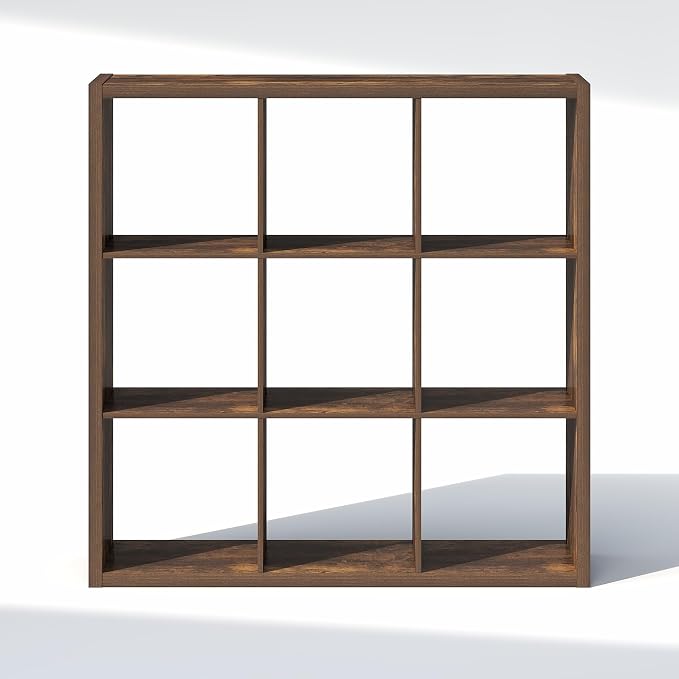 Furinno Cubic Extra Thick 9-Cube Closet Organizers and Storage, Amber Pine | - Image 8