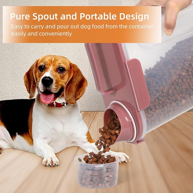 5-7Lbs Cat Dog Storage Container, Portable Pet Food Containers - Image 2