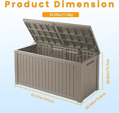 210 Gallon Outdoor Storage Bench Waterproof - Image 6