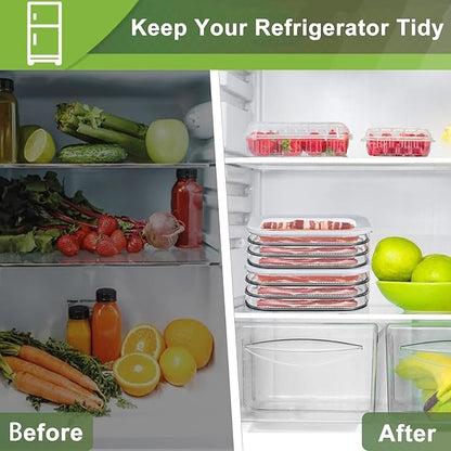 Deli Meat Container for Fridge, Stackable Food Storage Boxes - Image 2