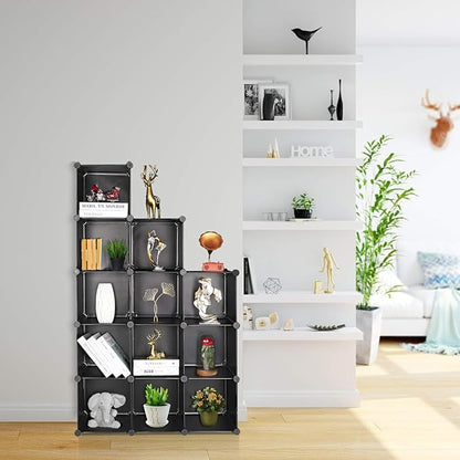 TUMUCUTE Cube Storage Organizer, DIY Plastic Closet Cabinet Modular Bookcase - Image 2