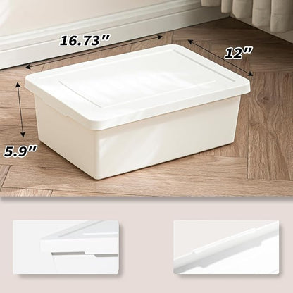 15 Quart Stackable Plastic Storage Bins - Image 4