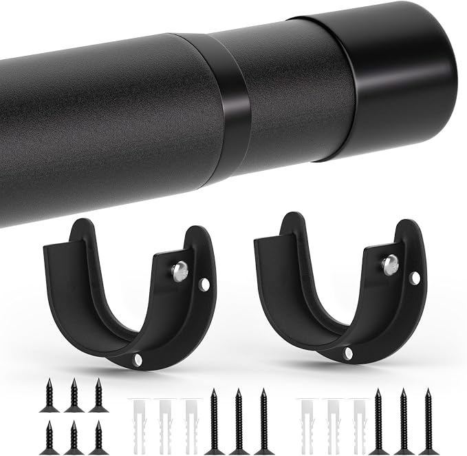 Closet Rods for Hanging Clothes, 17 to 53 Inch Closet Rod, Heavy Duty by SUTINE