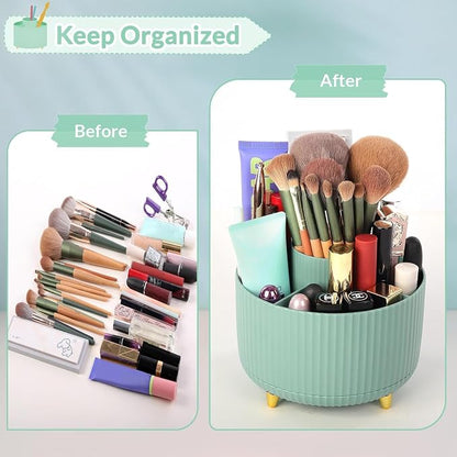 SKYDUE 360 Degree Rotating Desk Organizer, Dual-Purpose Pencil Pen Holder - Image 4