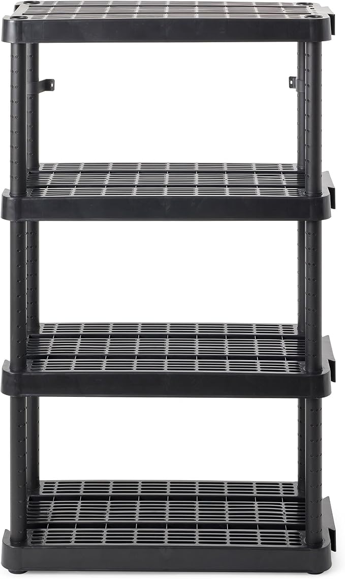 Gracious Living 4 Shelf Adjustable Height Medium Duty Storage Unit 14 x 32 x - Image 7