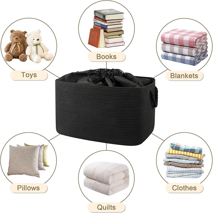 95L Extra Large Blanket Basket - Image 8