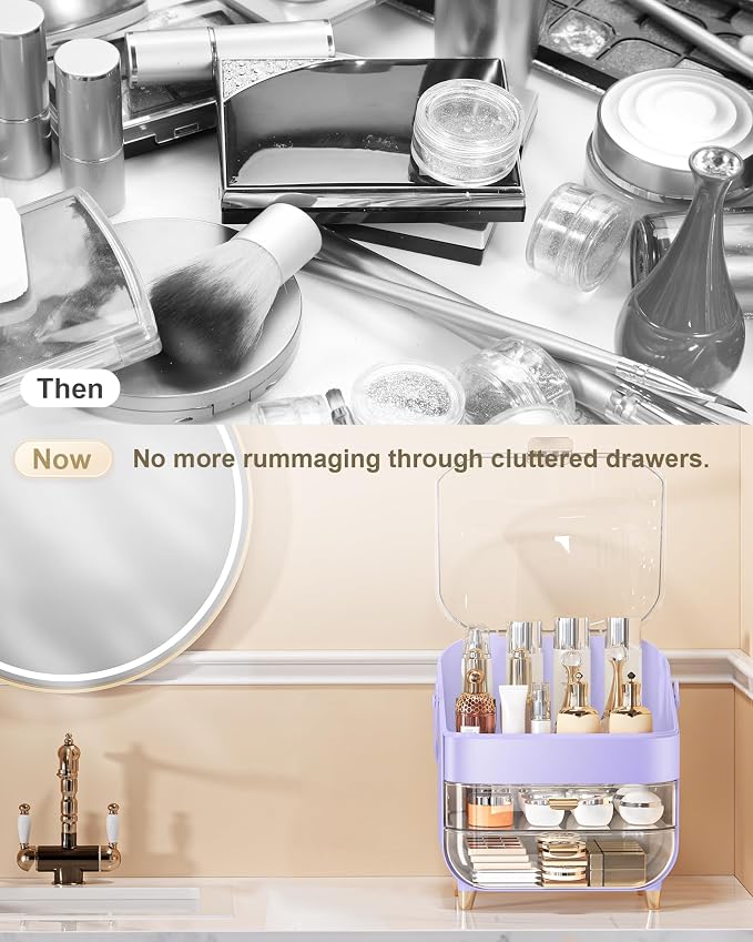 Makeup Organizer Countertop, Skincare Holder Bathroom Counter Organizer - Image 7