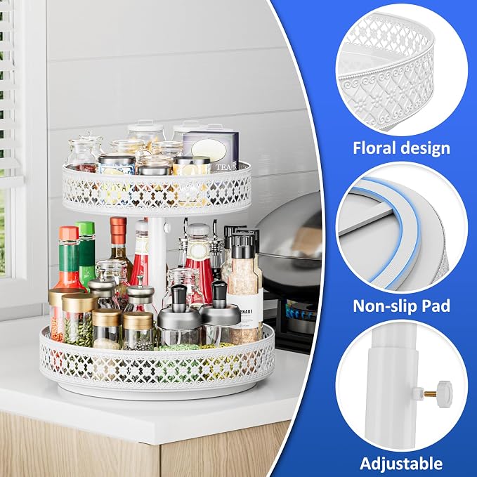 Lazy Susan Organizer 2 Tier - Image 5