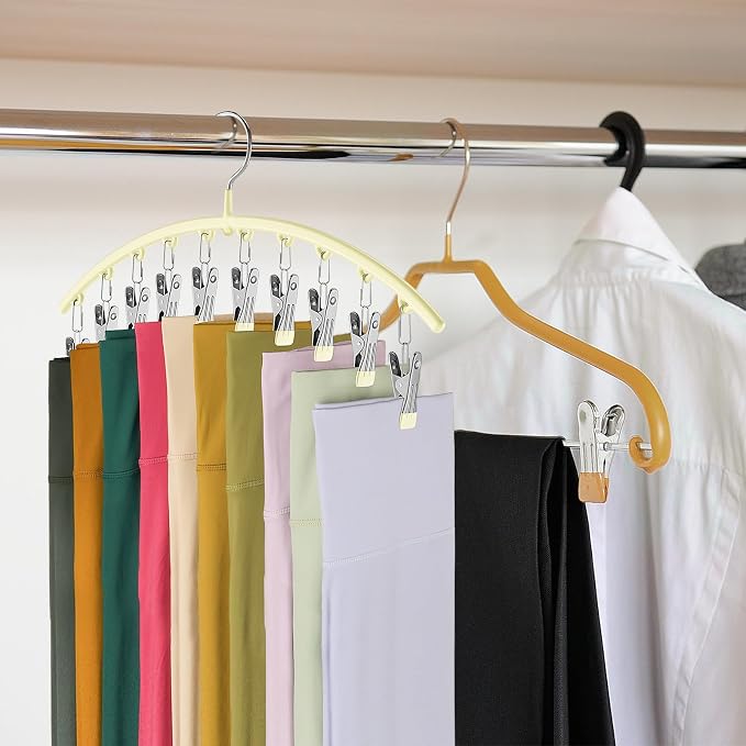 Volnamal Legging Organizer for Closet, 2 Pack Metal Yoga Pants Hangers - Image 6