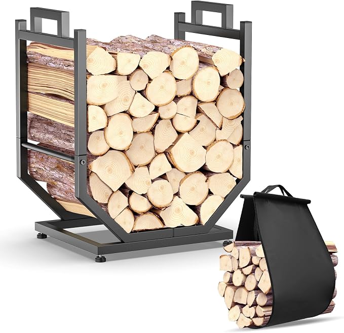 Firewood Rack, Indoor/Outdoor Firewood Holder - Image 2