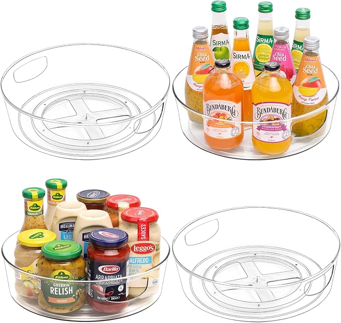 GUZON 4 Pack Lazy Susan Organizer by Guzon
