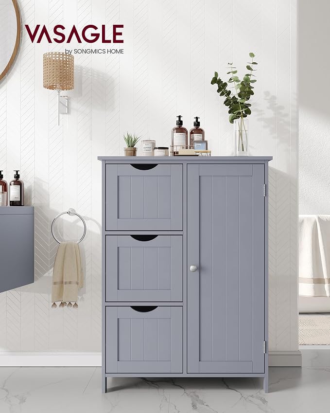 VASAGLE Floor Storage Cabinet, Freestanding Storage Unit - Image 2
