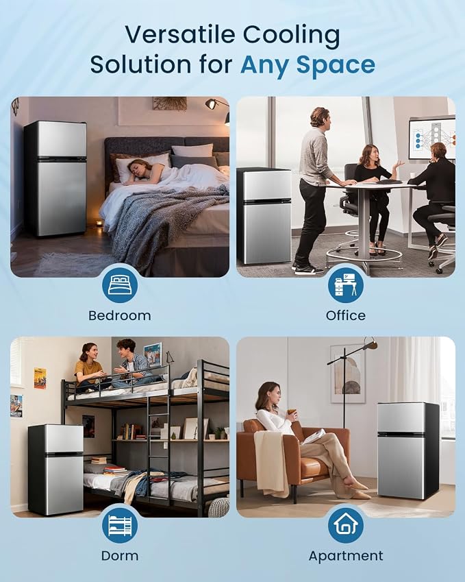 3.2 Cu.Ft Mini Fridge with Freezer - Image 8