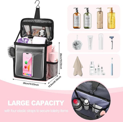 Portable Hanging Shower Caddy, Large Capacity Travel Toiletry Bag - Image 2