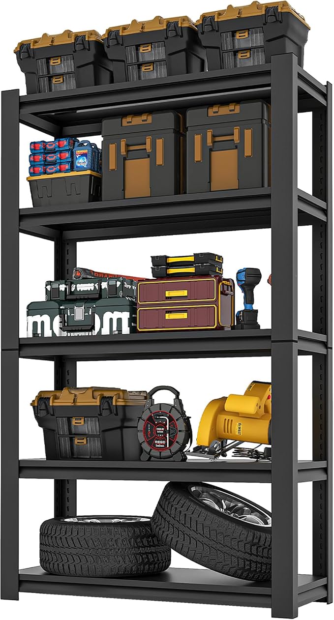72" H Garage Shelving, Garage Shelves Heavy Duty, 5 Tier Adjustable Garage by VIYET