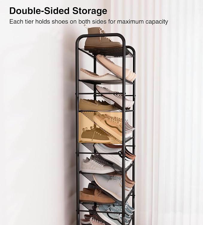 STO STO 8-Tier Narrow Shoe Rack - Image 3