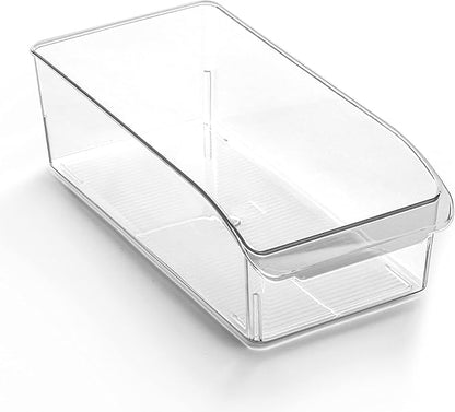 BINO | Plastic Storage Bins, Small | THE CURVE COLLECTION | Multi-Use Organizer by BINO