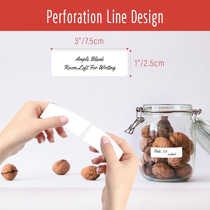 300 Removable Blank Food Labels, Water/Oil/Tear Resistant - Image 2
