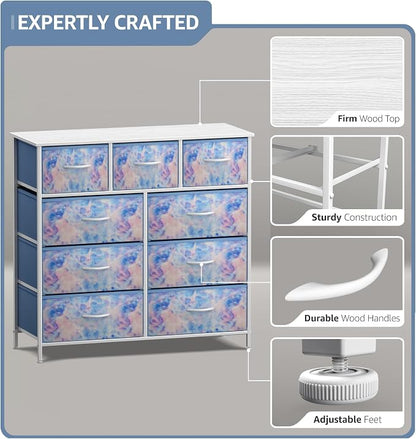 Sorbus Kids Dresser with 9 Drawers - Image 4