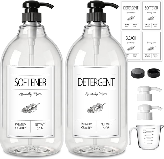 GMISUN Laundry Detergent Dispenser, 2 Pack Liquid Laundry Soap Dispenser by GMISUN
