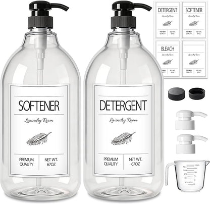 GMISUN Laundry Detergent Dispenser, 2 Pack Liquid Laundry Soap Dispenser by GMISUN
