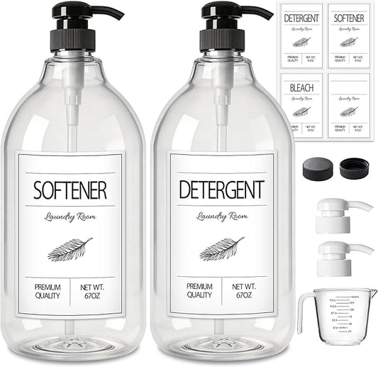 GMISUN Laundry Detergent Dispenser, 2 Pack Liquid Laundry Soap Dispenser by GMISUN