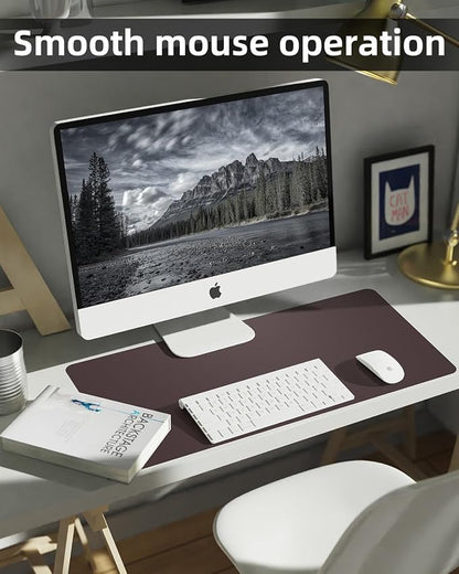 Non-Slip Desk mat, PULeather Desk Pad Protector, Office Desk Mat, Large Mouse - Image 5