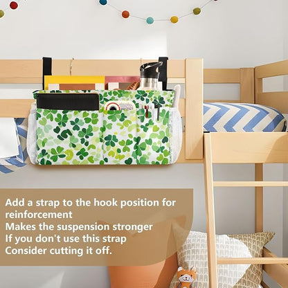 Bright Green Clover St. Patrick Bedside Caddy - Image 6