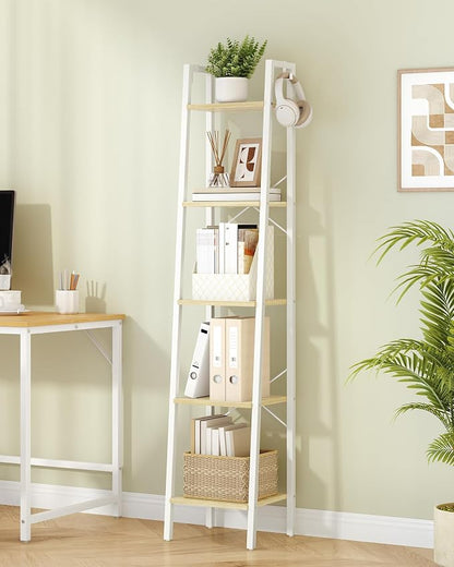 Hzuaneri Ladder Shelf, Freestanding Corner Storage Shelf | Bookcase - Image 7