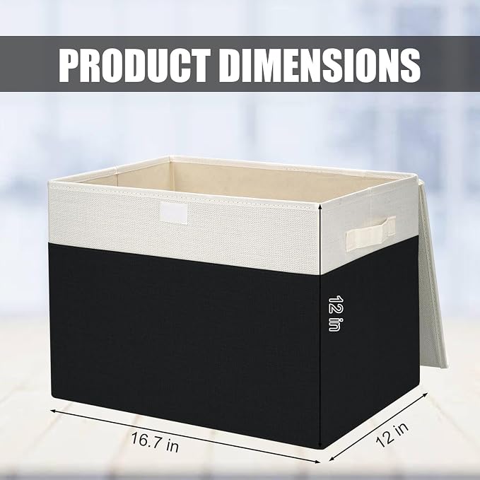 Bagnizer Large 42 Quarts Fabric Storage Bins - Image 2