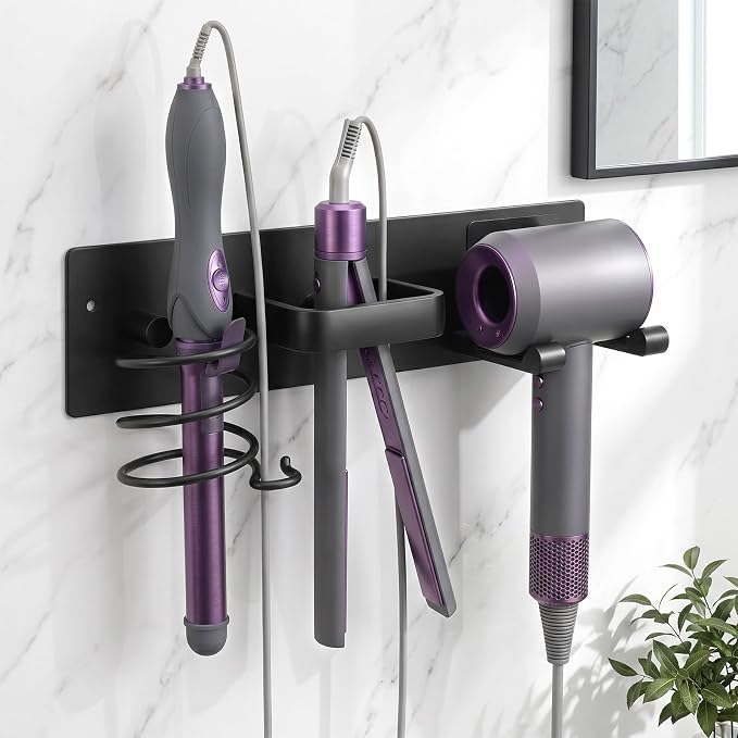Hair Tool Organizer Wall Mount, Bathroom Storage Rack - Image 7