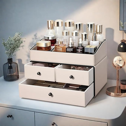 KINGFOM Leather Makeup Organizer - Image 6