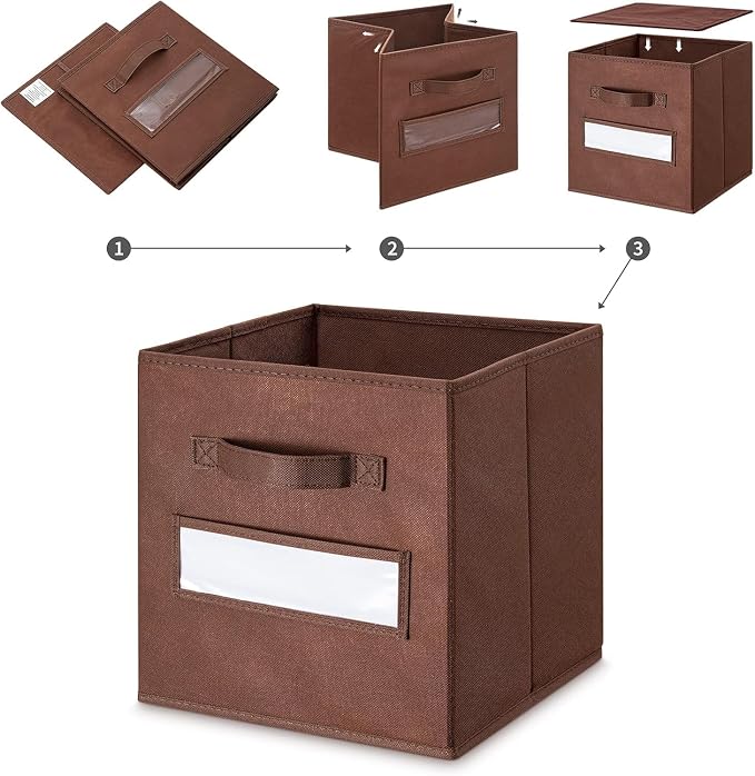 13x13x13 storage cube bins Fabric storage cubes - Image 4