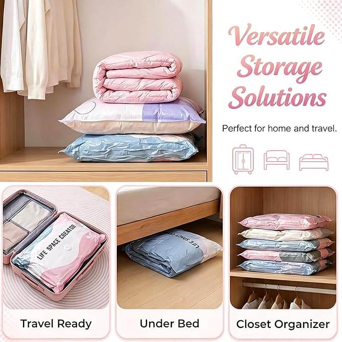 3pcs No-Pump Vacuum Storage Bags, 2026 New Cube Compression Space Saver Bags - Image 2