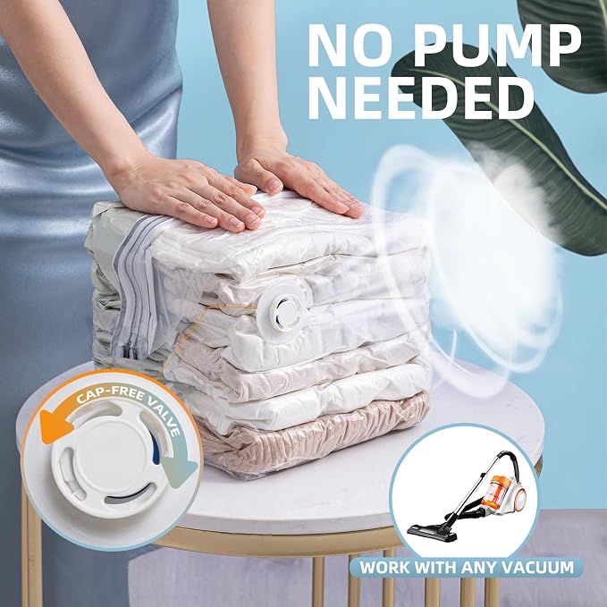 6 Pack Vacuum Storage Bags, Cube Combo, Vacuum Seal Bags - Image 3