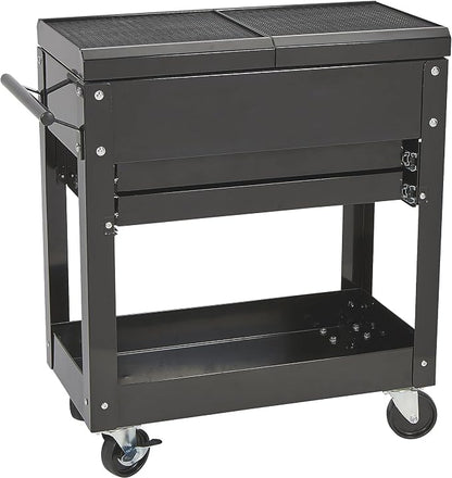 Ironton 28in. 2-Drawer Tool Cart, 350-Lb. Capacity, Heavy-Duty Rolling Service - Image 9