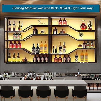 94.4in Wall Mounted Wine Rack - Image 5