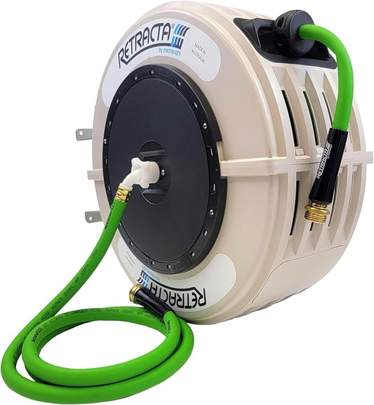 Macnaught Retractable Garden Hose Reel, 60 Ft Water Hose Reel Heavy Duty by MacnaughtUSA